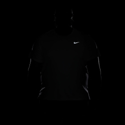 NIKE UV Miler Dri-FIT kurzarm Laufshirt Herren 100 - white/reflective silv S