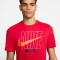 NIKE NIKE Dri-FIT Slub T-Shirt Herren 657 - university red S