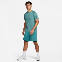 NIKE Dri-FIT Ready kurzarm Fitnessshirt Herren 379 - mineral teal/htr/black XXL