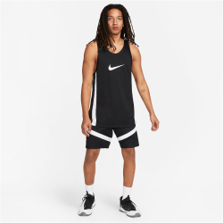 NIKE Dri-FIT Icon Basketballtrikot Herren 010 - black/black/white/white XXL