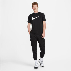 NIKE Sportswear Repeat Fleece Cargohose Herren 011 - black/black/white S