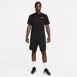 NIKE Dri-FIT UV Hyverse kurzarm Fitnessshirt Herren 010 - black/white S