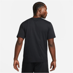 NIKE Dri-FIT UV Hyverse kurzarm Fitnessshirt Herren 010 - black/white S