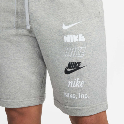 NIKE Club Fleece French Terry Shorts Herren 063 - dk grey heather M
