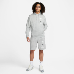 NIKE Club Fleece French Terry Shorts Herren 063 - dk grey heather M
