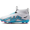 NIKE Jr. Zoom Superfly 9 Academy FG/MG Fußballschuhe Kinder 146 - white/baltic blue-pink blast 34
