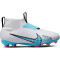 NIKE Jr. Zoom Superfly 9 Academy FG/MG Fußballschuhe Kinder 146 - white/baltic blue-pink blast 34