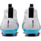 NIKE Jr. Zoom Superfly 9 Academy FG/MG Fußballschuhe Kinder 146 - white/baltic blue-pink blast 34
