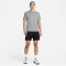 NIKE Dri-FIT Ready kurzarm Fitnessshirt Herren 084 - smoke grey/htr/black XL