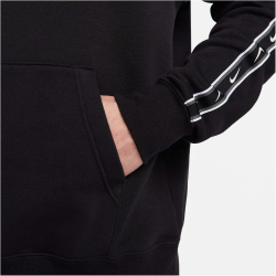 NIKE Sportswear Repeat Fleece Hoodie Herren 011 - black/black/white XL