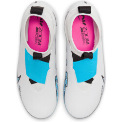 NIKE Jr. Zoom Superfly 9 Academy Kunstrasen-Fußballschuhe Kinder 146 - white/baltic blue-pink blast 37.5