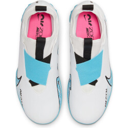 NIKE Jr. Air Zoom Mercurial Vapor 15 Academy TF Turf Multinocken-Fußballschuhe Kinder 146 - white/baltic blue-pink blast 38