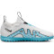 NIKE Jr. Air Zoom Mercurial Vapor 15 Academy TF Turf Multinocken-Fußballschuhe Kinder 146 - white/baltic blue-pink blast 38
