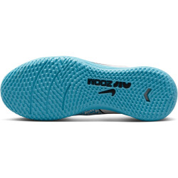 NIKE Jr. Zoom Mercurial Vapor 15 Academy IC Hallen-Fußballschuhe Kinder 146 - white/baltic blue-pink blast 29.5