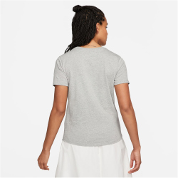 NIKE Sportswear Club Essentials T-Shirt Damen 063 - dk grey heather S