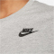 NIKE Sportswear Club Essentials T-Shirt Damen 063 - dk grey heather XL