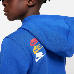NIKE Sportswear Fleece-Hoodie Jungen 480 - game royal S (128-137 cm)