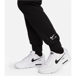 NIKE Air Mid-Rise Fleece Jogginghose Damen 010 - black/black/white S