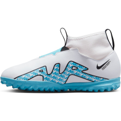 NIKE Jr. Zoom Mercurial Superfly 9 Academy TF Turf Multinocken-Fu&szlig;ballschuhe Kinder 146 - white/baltic blue-pink blast 32