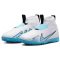 NIKE Jr. Zoom Mercurial Superfly 9 Academy TF Turf Multinocken-Fu&szlig;ballschuhe Kinder 146 - white/baltic blue-pink blast 32
