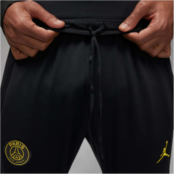 NIKE Paris Saint-Germain Strike Jordan Dri-FIT Knit lange Fu&szlig;ballhose Herren 010 - black/black/tour yellow S