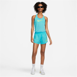 NIKE Swoosh Brief-Lined Laufshorts Damen 416 - baltic blue S