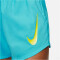 NIKE Swoosh Brief-Lined Laufshorts Damen 416 - baltic blue S