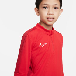 NIKE Academy 23 Dri-FIT langarm Fußball Trainingsshirt Kinder 657 - university red/gym red/white S (128-137 cm)