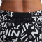 NIKE One Dri-FIT Mid-Rise 3" 2in1 Printed Shorts Damen 025 - photon dust/black S