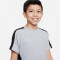 NIKE Academy 23 Dri-FIT kurzarm Fußball Trainingsshirt Kinder 012 - wolf grey/black/white S (128-137 cm)