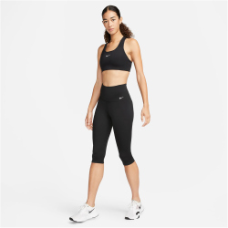 NIKE One High-Waist Capri-Leggings Damen 010 - black/white XXL