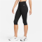 NIKE One High-Waist Capri-Leggings Damen 010 - black/white XXL