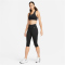 NIKE One High-Waist Capri-Leggings Damen 010 - black/white XXL