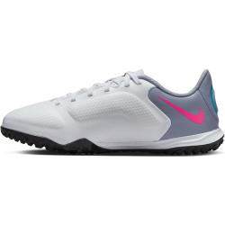 NIKE Jr. Tiempo Legend 9 Academy TF Turf Fu&szlig;ballschuhe Kinder 146 - white/black-baltic blue-pink blast 38.5