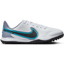 NIKE Jr. Tiempo Legend 9 Academy TF Turf Fu&szlig;ballschuhe Kinder 146 - white/black-baltic blue-pink blast 38.5