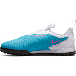 NIKE Jr. Phantom GX Academy TF Multinocken-Fu&szlig;ballschuhe Kinder 446 - baltic blue/pink blast-white-laser blue 38.5