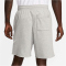 NIKE Club Alumni French Terry Shorts Herren 063 - dk grey heather/white/white L