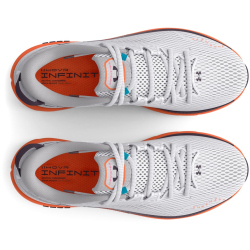 UNDER ARMOUR HOVR Infinite 5 Laufschuhe Herren 102 - white/orange blast/tux purple 43