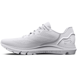 UNDER ARMOUR HOVR Sonic 6 Laufschuhe Herren 100 - white/white/metallic silver 44.5