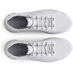 UNDER ARMOUR HOVR Sonic 6 Laufschuhe Herren 100 - white/white/metallic silver 44.5
