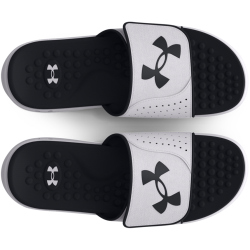 UNDER ARMOUR Ignite 7 Badelatschen Herren 100 - white/white/black 44