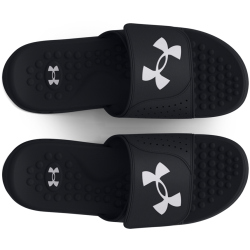 UNDER ARMOUR Ignite 7 Badelatschen Herren 001 - black/black/white 42.5