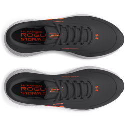UNDER ARMOUR Charged Rogue 3 Storm Laufschuhe Herren 101 - jet gray/halo gray/orange blast 42