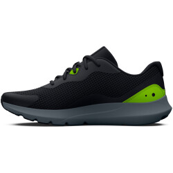 UNDER ARMOUR Surge 3 Laufschuhe Herren 003 - black/lime surge/gravel 40.5