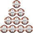10er Ballpaket CRAFT Hybrid Exclusiv Fußball (60-62...