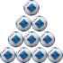 10er Ballpaket molten F4N2810 Fußball Trainingsball...