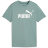 PUMA Essentials No. 1 Logo T-Shirt Jungen 30 - green moon...