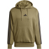 adidas Essentials 3-Streifen Hoodie Herren JD1847 - olive...