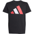 adidas Essentials T-Shirt Kinder JC9660 - black/white 128