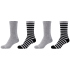 4er Pack s.Oliver Originals Organic Striped Crew Socken...
